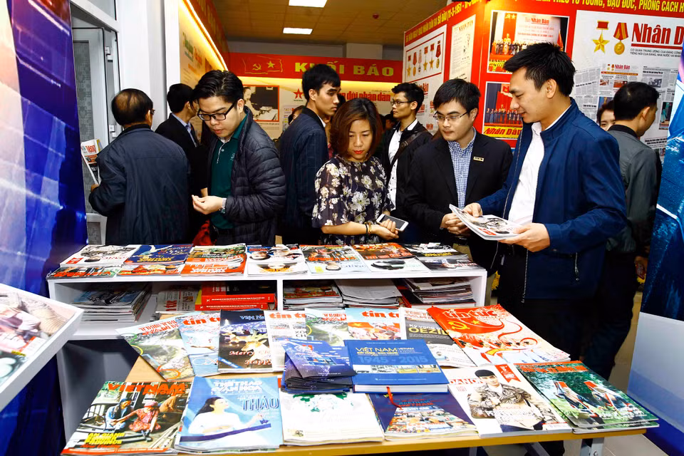 2017年全国报刊展。（图片来源：越通社）
