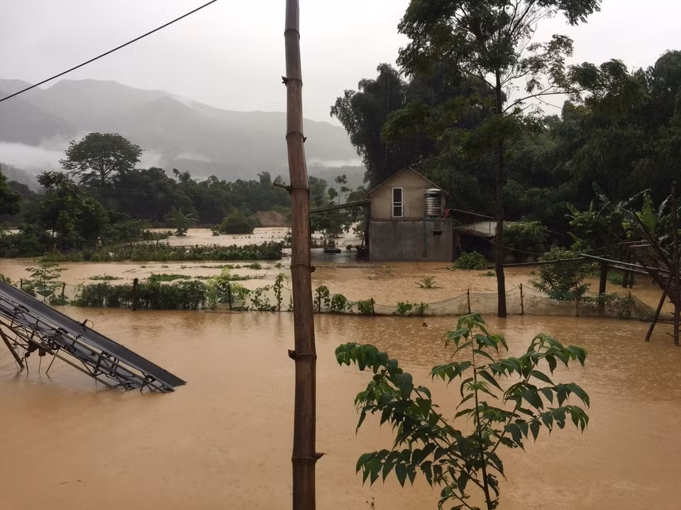  暴雨洪水给老街省造成损失。越通社记者 香秋 摄