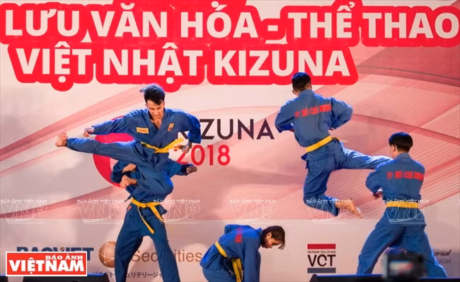 越南传统武术表演。 越南画报记者 山义 摄 