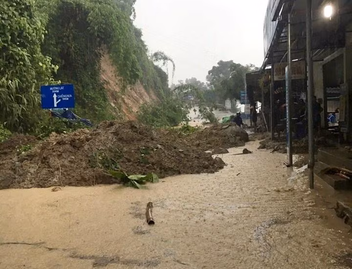 暴雨洪水同时造成清化省孟辣(Muong Lat)、官欣（Quan Hon）等县59间房屋完全垮塌，另有65间房屋受严重损失，907间被淹没，导致1170户家庭被迫疏散。图自越通社