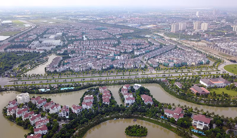 龙边Vincom住宅区。（图片来源：《人民报网》）