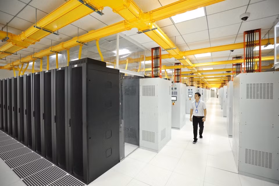 VNPT 和乐高科技园区的第8个数据中心占地面积高达23000平方米。图自 越通社