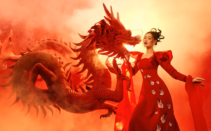自古以来，龙形象与越南信仰文化息息相关，其不仅出现在越南民族起源的传说，同时也是权势、幸运、盛旺和力量的象征。图自越通社/Vietnam+