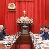 会见现场。图自越通社