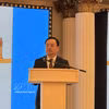 富寿省委副书记阮孟山在会上发言。图自越通社