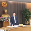 越南政府副总理梅文政发表讲话。图自越南政府门户网站