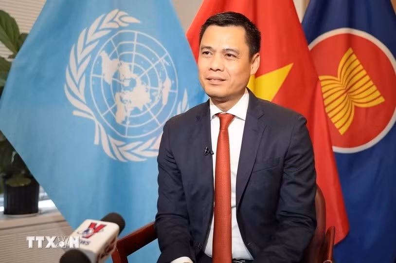 越南常驻联合国代表团团长邓黄江大使。图自越通社