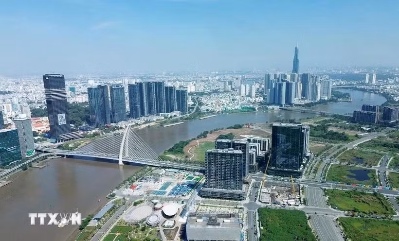 胡志明市的一角。图自越通社