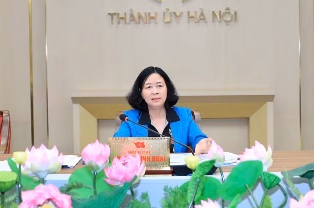 越共中央政治局委员、河内市委书记、河内国会代表团团长裴氏明怀。图自越通社