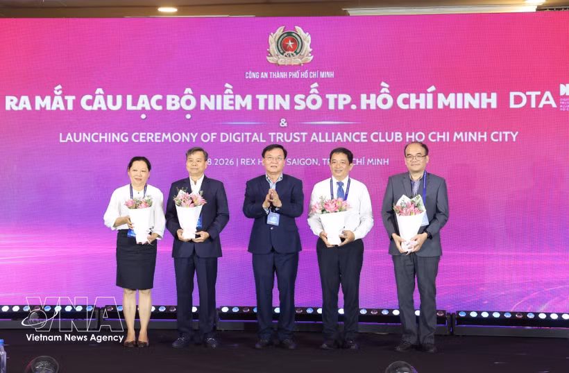 胡志明市数字信任俱乐部亮相仪式。图自越通社