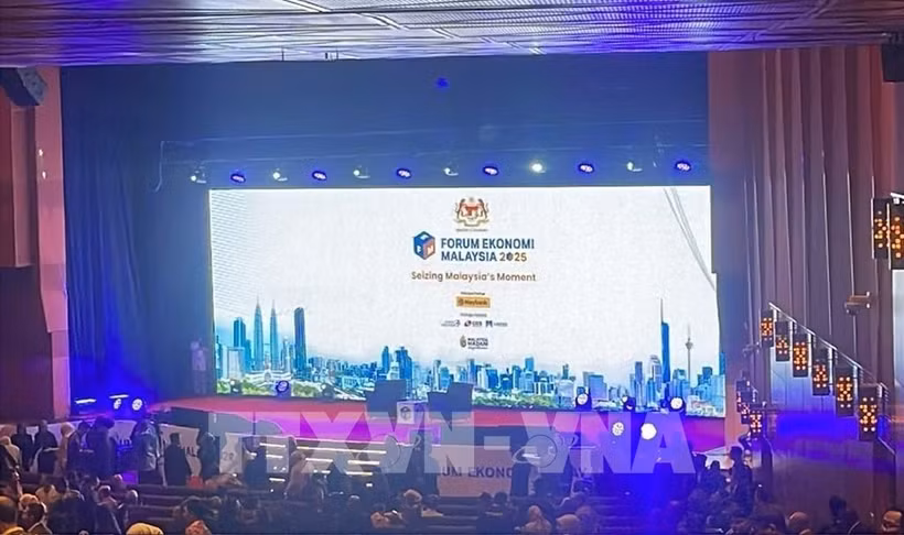 2025年马来西亚经济论坛场景。图自越通社