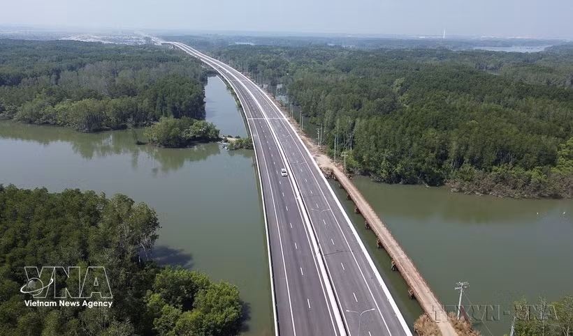 槟沥—隆城高速公路。图自越通社
