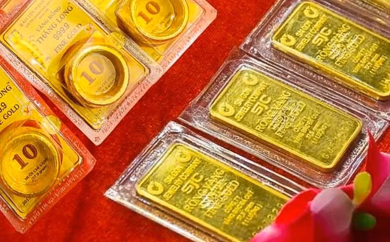3月7日上午越南国内金价上涨20万越盾。图自互联网