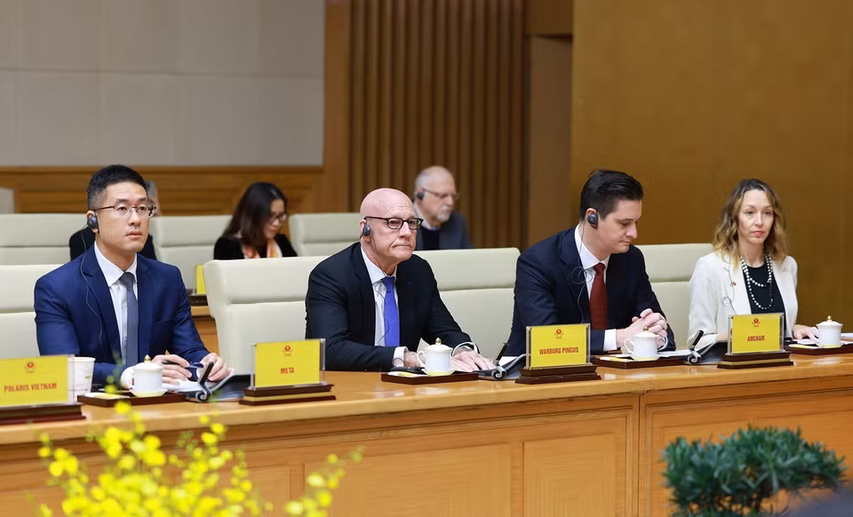 多家美国企业出席座谈会。图自 越通社