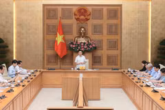 越南政府副总理、国家价格调控指导委员会主任胡德福主持召开指导委员会会议。图自越通社