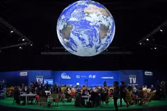 2021年11月2日在苏格兰格拉斯哥举行的COP26会议。图自AFP