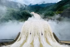 乂安省本伟（Bản Vẽ）水电站将根据实际情况灵活调节泄洪计划。图自越通社