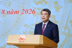 越南政府总理黎明兴发表讲话。图自越通社
