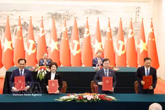 越南与中国签署多项合作文件