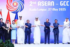 2025年5月27日，越南政府总理范明政与东盟及海湾阿拉伯国家合作委员会（GCC）领导人出席第二次东盟—GCC峰会。海合会由包括科威特在内的6个成员国组成。图自越通社