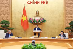 范明政总理在会上发表讲话。图自越通社