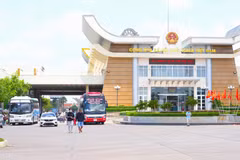 木排国际口岸。图自越通社