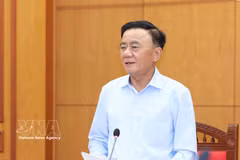 越共中央政治局委员、中央书记处常务书记陈锦秀。图自越通社