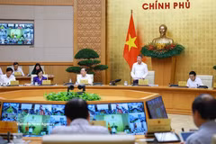 越南政府总理黎明兴主持召开2026年9月政府例行会议及政府与地方视频会议。图自越通社