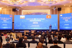 越缅企业论坛9月6日在河内举行。图自越通社