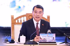 越南政府总理黎明兴在对话会上发表讲话。图自越通社