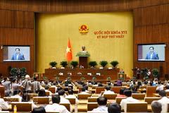 越南国会22日讨论将同奈省设立为中央直辖市的方案。图自越通社