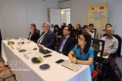 出席研讨会的各位代表。图自越通社