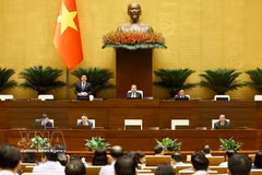 第十六届国会第一次非常规会议22日重点讨论《房地产经营法》、填海造成项目等重要议题。图自越通社
