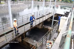 海防排水一人有限公司运营城区排水系统。图自越通社