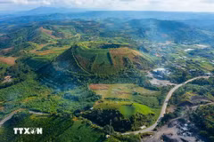 高平省地质公园南卡火山。图自越通社