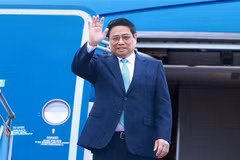 越南政府总理范明政启程赴华出席GMS、 ACMECS 和 CLMV等会议 图自越通社
