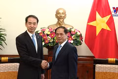 越南政府副总理裴青山会见中国驻越南大使何炜