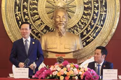 武文赏亲切会见了越南驻中国代表机关干部和工作人员