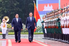 柬方高度评价洪玛奈首相访越成果