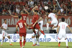 越南队在与中国香港队的友谊赛中以1-0获胜