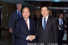 越老两国总理在东盟-澳大利亚峰会期间举行会晤