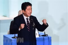 越共中央总书记阮富仲就日本首相安倍晋三连任自民党总裁致贺电