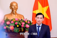 越柬边界地形图交接仪式在越南西宁省木排国际口岸举行