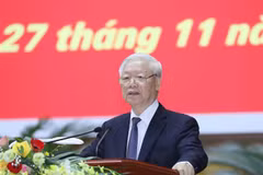 阮富仲总书记、国家主席出席越共十二大监督检查工作总结会议并发表重要讲话