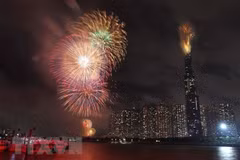 胡志明市将在7个地点燃放烟花 喜迎2020庚子年春节