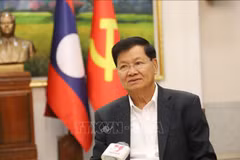 老挝人民革命党中央总书记、老挝国家主席通伦·西苏里。图自越通社