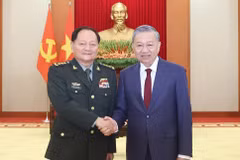 越共中央总书记苏林会见中共中央军委副主席张又侠