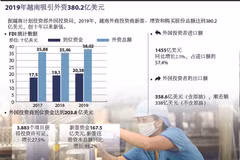 图表新闻：2019年越南吸引外资380.2亿美元