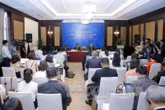 APEC可持续旅游高级政策对话会议结束后举行的新闻发布会。