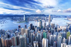 附图：香港特别行政区一角。
